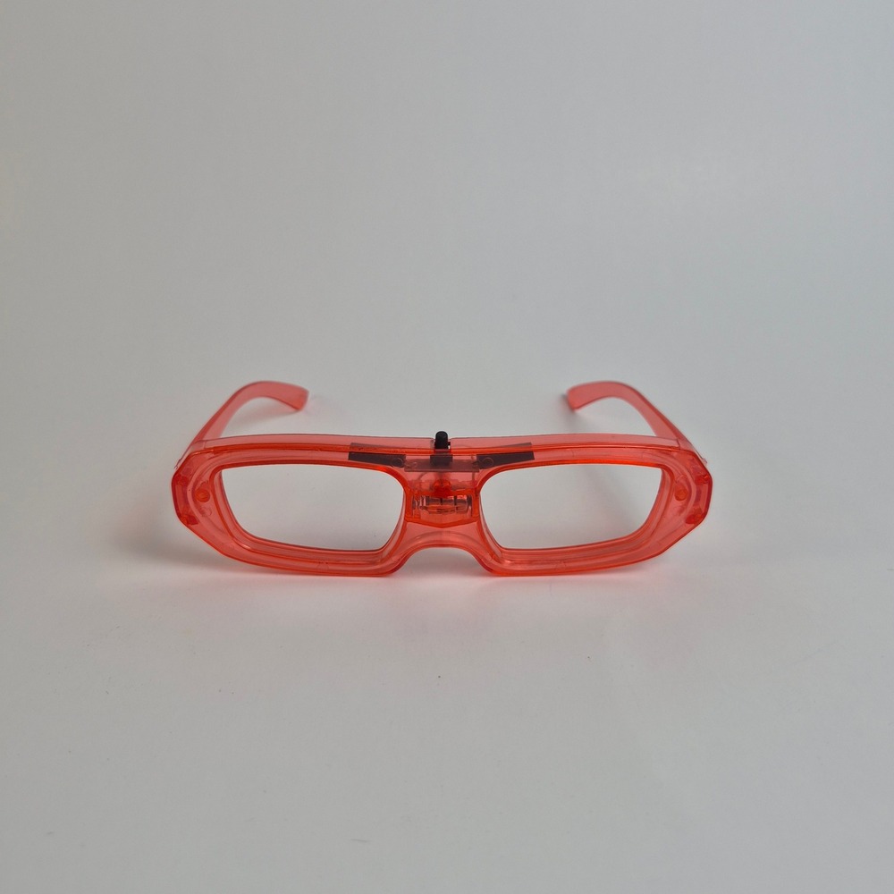 Red LED Light Up Party Glasses Frames Strobe Rave Festival Costume Eyewear